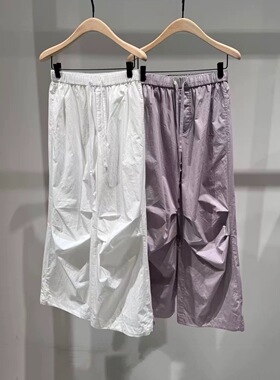 【act系列】正品阔腿裤2026夏新品轻括棉降落伞裤MBF2PAT046