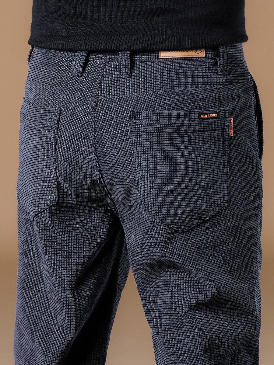 香港2025秋冬秋款灯芯绒裤子男款宽松直筒商务华夫格条绒休闲长裤