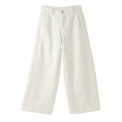 BESOBER「百搭裤王」白色阔腿裤