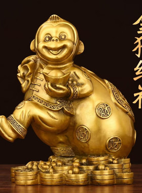 金猴招财摆件家居客厅办