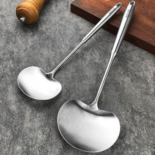 加厚316不锈钢蘑菇铲家用一体成型蘑菇头锅铲子厨具炒菜勺食品级