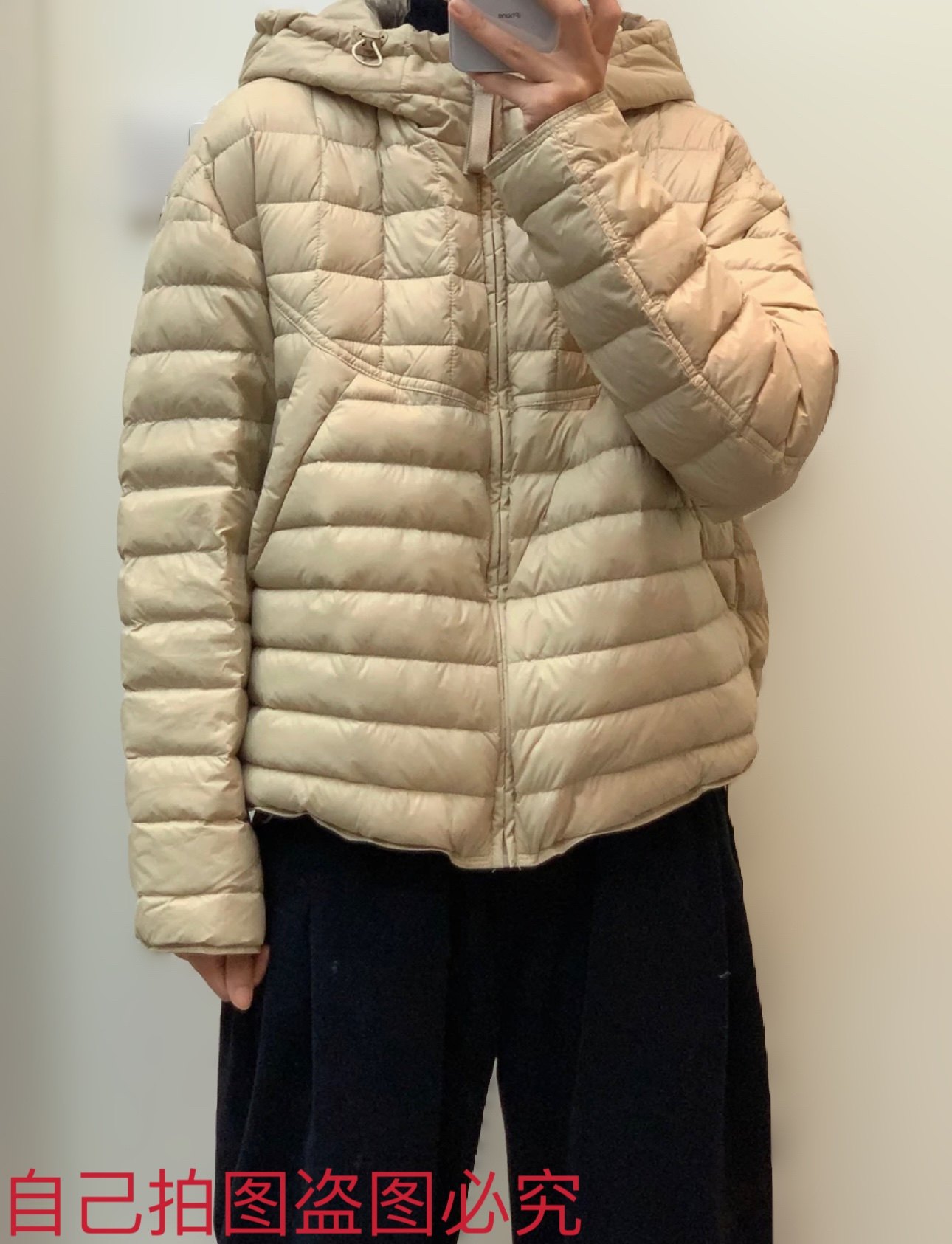 新款23休闲时尚冬季新款轻薄款连帽百搭休闲女士羽绒服