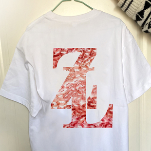 固色剂 体恤赠字母模版 diy定制口红t恤情侣装 纯棉唇印自制纯白短袖