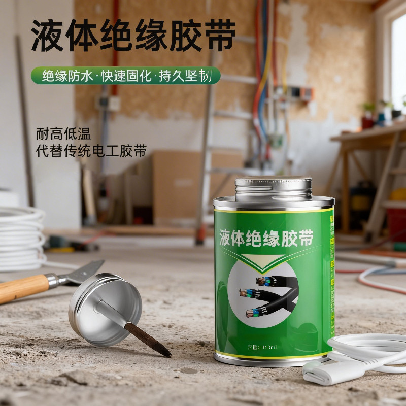 液体胶带耐高低温胶水密封汽车电线路板阻燃绝缘防水防潮电工胶带