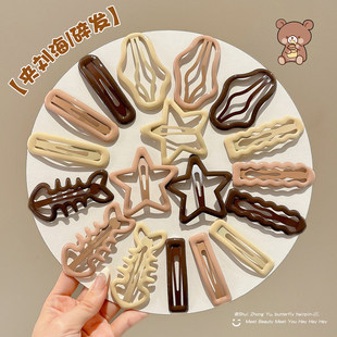 儿童卡通星星发夹2025新款可爱发卡女童不伤发头饰刘海夹子侧边夹