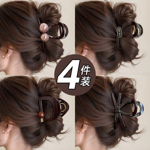 中号抓夹女2026新款高级感发卡后脑勺盘发发夹发量少鲨鱼夹子头饰