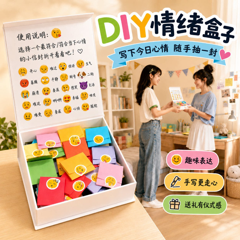 高颜值磁吸翻盖惊喜礼盒送女友