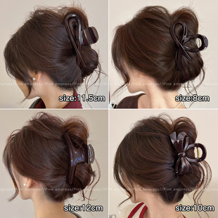 高级感头发抓夹女后脑勺鲨鱼夹子发抓2025新款大号发量多发夹头饰
