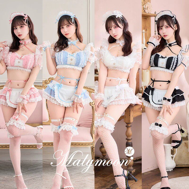 Malymoon【现货商品】原创cosplay 牛奶雪纺女佣 CS250241女仆装