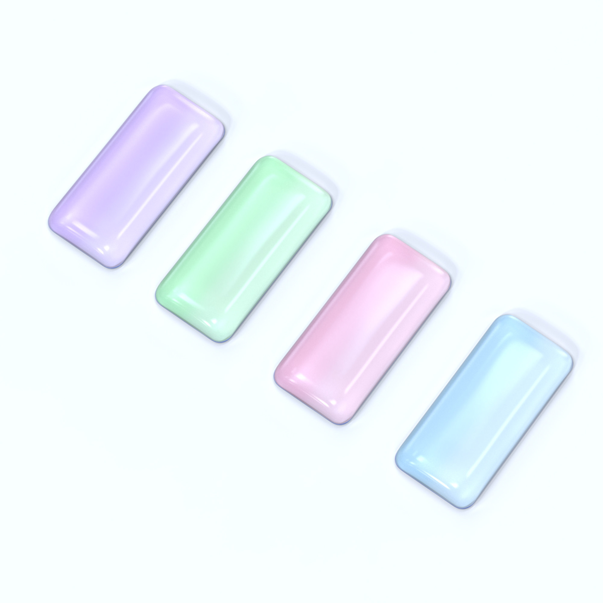 KEYZOZ肤感亚克力鼠标护腕渐变色轻薄便携办公桌轲卓电竞鼠标腕垫