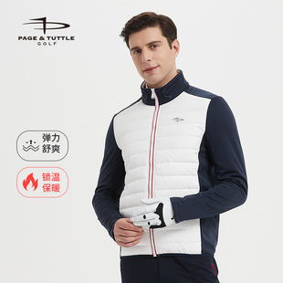 佩奇塔特修身版高尔夫羽绒服男款冬季golf男装保暖防风外套夹克
