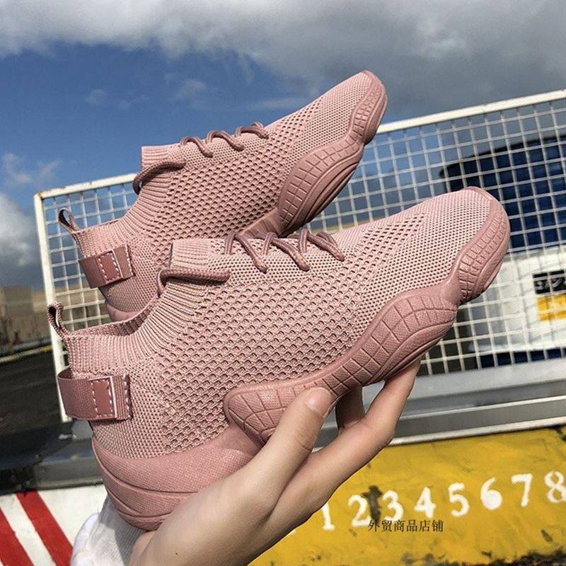 Women Walking Shoes Sock-Like Breathable Sneakers 女休闲鞋