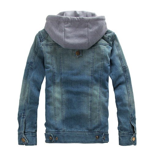 Men's Jeans Jacket coat hooded Winter Jackets男带帽夹克C095