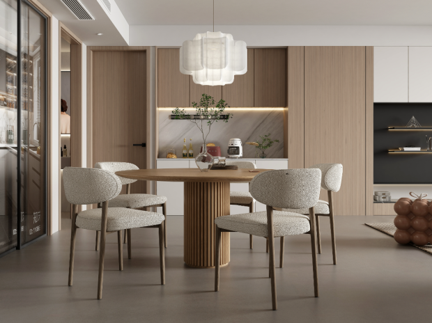 简约现代新中式全屋定制客厅设计大师家具定制全屋餐边柜衣柜鞋柜