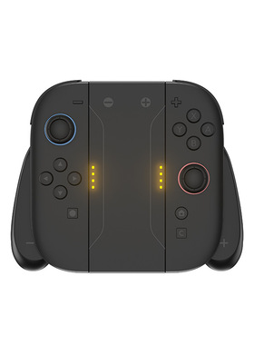 Switch2黑色握把充电手柄充电手把NS2代小手柄简易握把托把支架