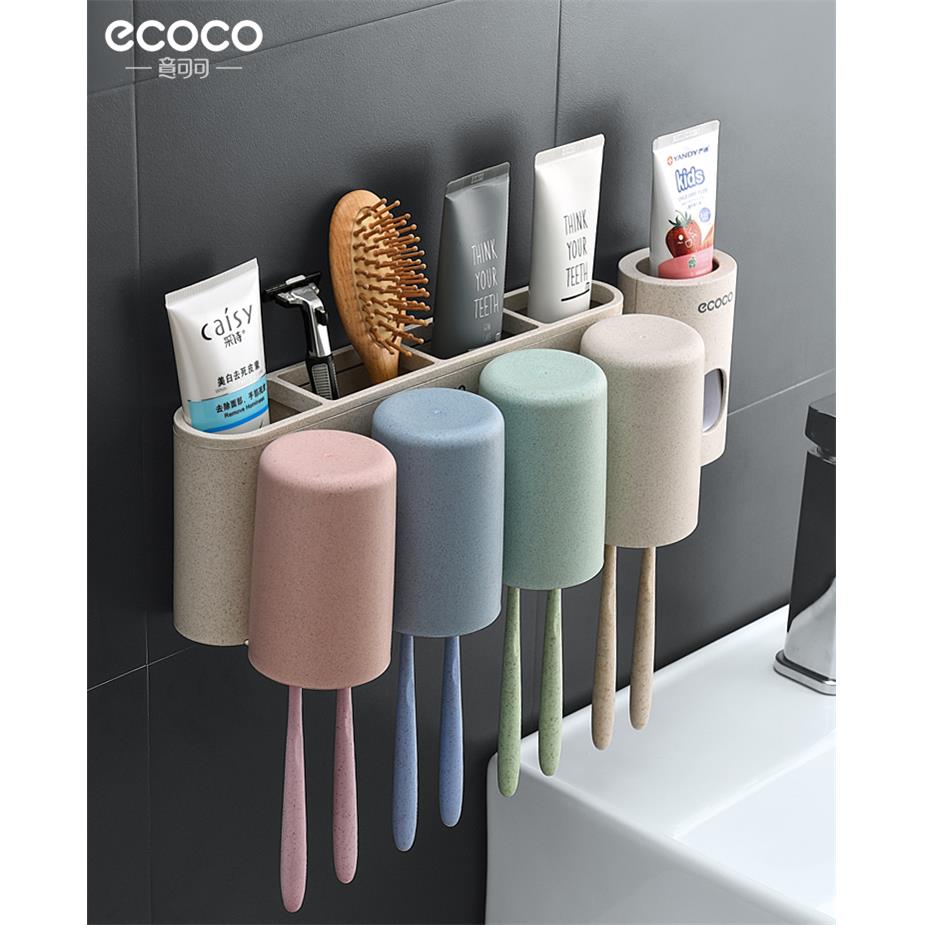新疆包邮化妆室免打孔牙刷置物架家用壁挂式牙刷筒牙刷杯牙具洗漱