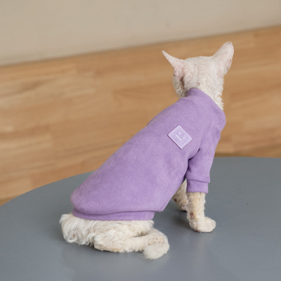 任发财 麂皮绒软糯猫衣服无毛猫德文猫暹罗耐舔T恤春秋款