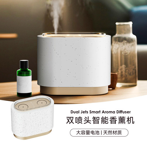 浅草双喷头纯精油无水香薰机自动冷香仪家用气泵二流体扩香机