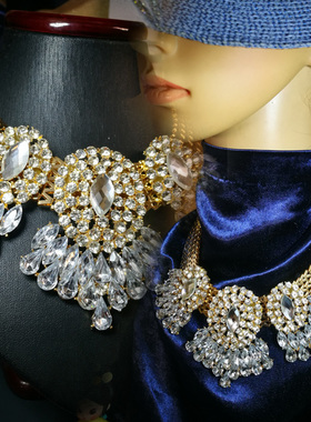 人工宝石水钻闪亮镀金直播放漏仙