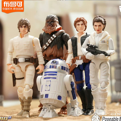 布鲁可星球大战群星版第二弹2代大隐藏拼装玩具波巴费特达斯维达1