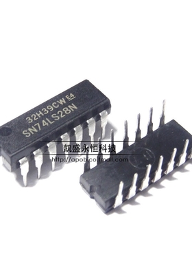 直插式 74LS28 HD74LS28P SN74LS28N DIP-14 四2输入正或非缓冲器