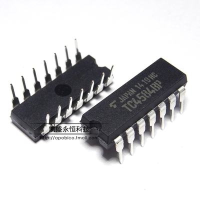 直插TC14584 TC4584BP DIP-14 逻辑六反相施密特触发器 全新原装