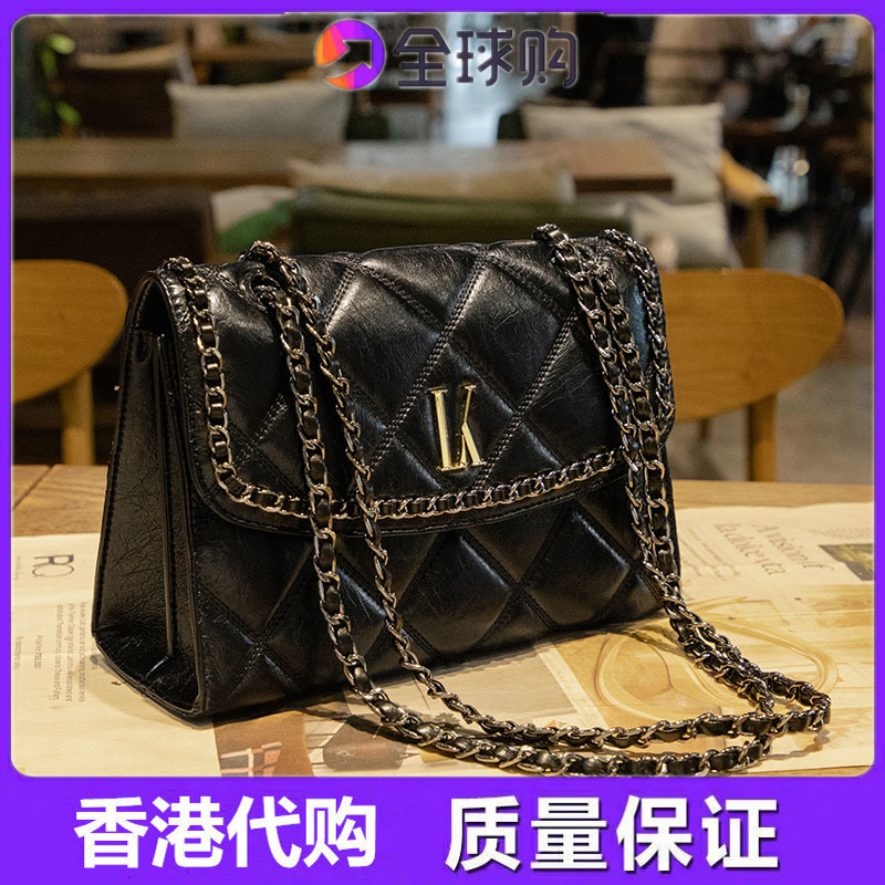 斜挎包女2025新款夏季时尚菱格小方包女士高级感百搭通勤链条小包