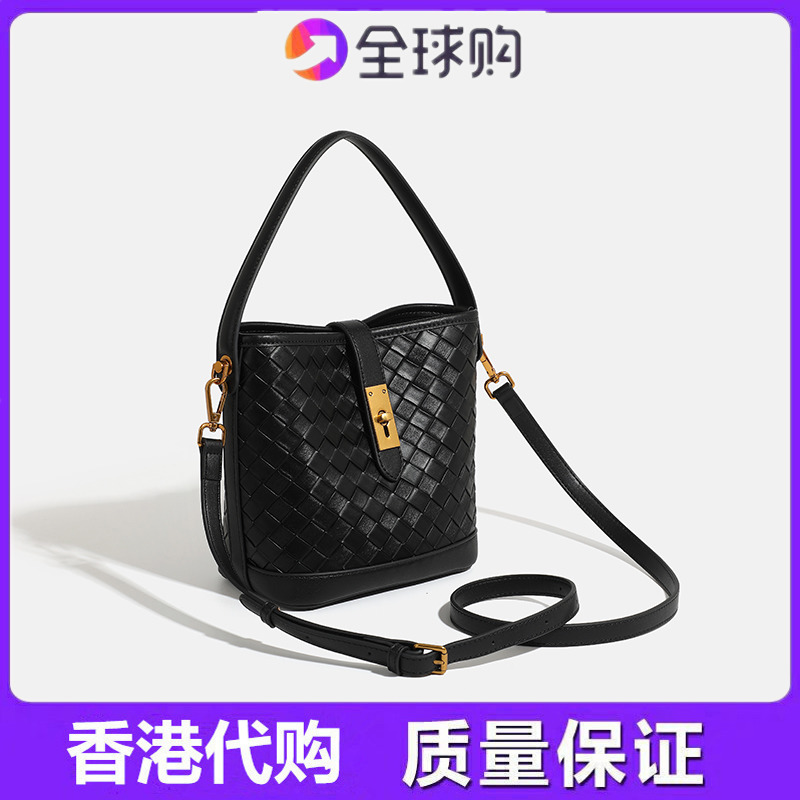 包包女2025新款夏季时尚编织水桶包女士高级感百搭洋气单肩斜挎包