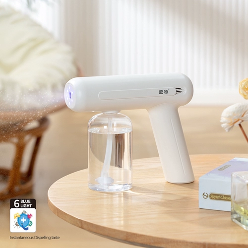 Специальная синяя синяя синяя -нано нано электрическое распылительное оружие рука с дезинфекционной оружейной комнатой Домохозяйство ПЭТ Автоматическое вторичное гипохлоритное спрей -аэрозоль