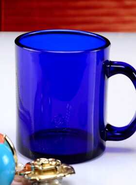 原料蓝色太阳水瓶蓝色玻璃零极限清理工具ceeport蓝色水杯玻璃杯