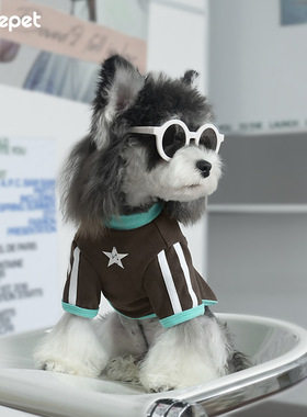 cheepet/趣派秋冬美式复古潮酷狗狗打底两腿打底衫德绒保暖遛狗服