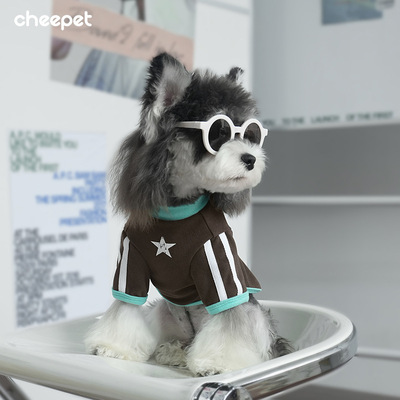 cheepet/趣派秋冬美式复古潮酷狗狗打底两腿打底衫德绒保暖遛狗服