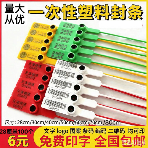 一次性塑料封条物流标牌集装箱