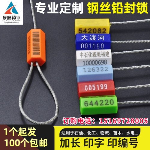 一次性钢丝封条抽紧塑料电表
