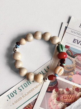 一加一shop原创设计弹力手链西亚琉璃珠日常休闲串珠复古韩系手串