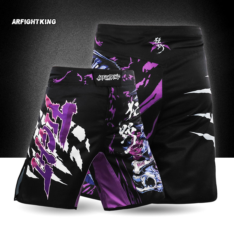 武术柔术休闲裤透气训练服格斗泰拳击UFC短裤定制MMA暗夜狂想搏击