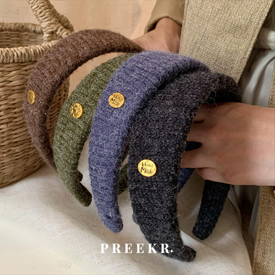 韩系时尚氛围感四色发箍头饰