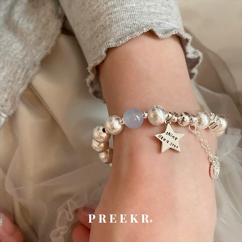 镭射猫眼星星手链精致手饰