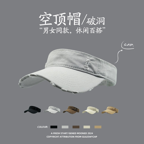 GULESWYCAP复古潮人百搭空顶帽