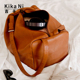 复古真皮双肩背包男士 Kika Ni吉卡尼 旅行袋大容量休闲运动健身包