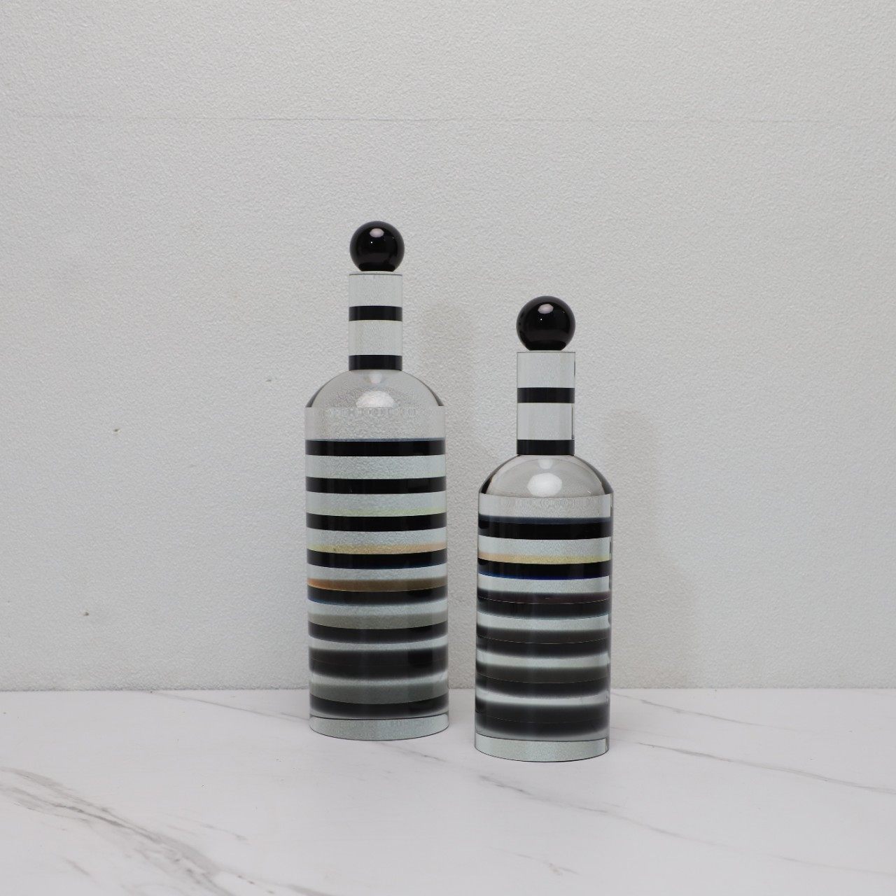 欧式简约几何瓶子造型摆件客厅样板房办公室售楼部玄关会所装饰品