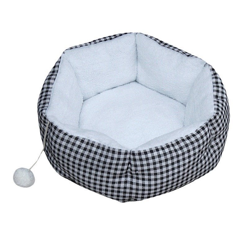 南瓜深度睡眠窝带球 六角方窝带毛球 猫窝猫床四季通用冬季保暖,宠物/宠物食品及用品,猫笼子/猫别墅,淘宝优惠券,粉丝福利购,淘宝优惠卷