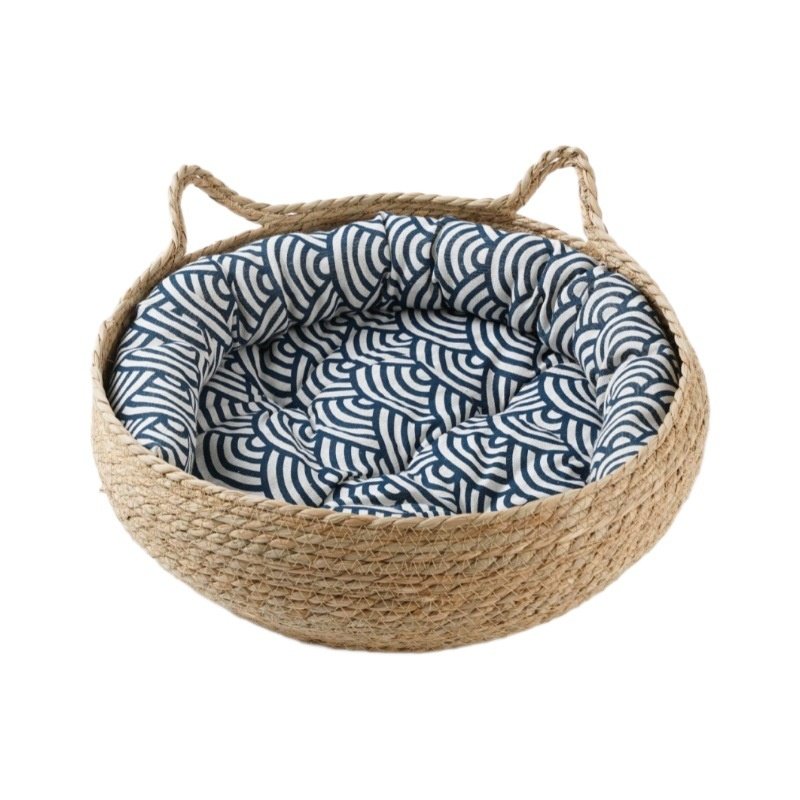 藤编手工猫窝猫笼猫抓板耐抓磨爪猫别墅猫屋一体四季用蒲草,宠物/宠物食品及用品,猫笼子/猫别墅,淘宝优惠券,粉丝福利购,淘宝优惠卷