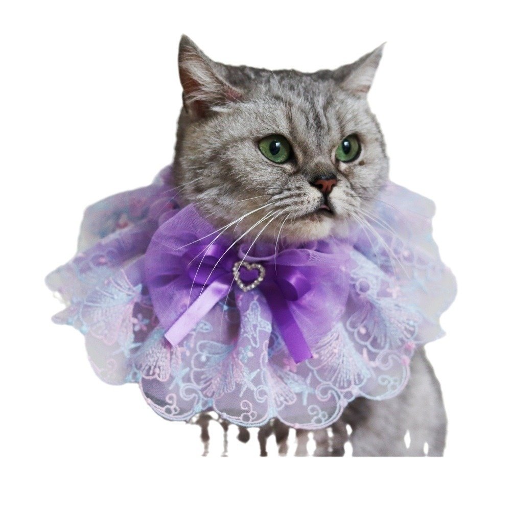 宠物围嘴 春夏宠物项圈 猫咪狗狗围脖饰品 宠物花边项圈 渐变刺绣,宠物/宠物食品及用品,发饰/头饰,淘宝优惠券,粉丝福利购,淘宝优惠卷