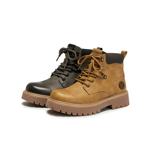 天美意2025冬新款商场同款复古百搭户外短靴男马丁靴3XQ01DD5