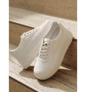 专柜正品拔佳2026春季新款女鞋小白鞋时尚百搭厚底休闲鞋UEN34AM6