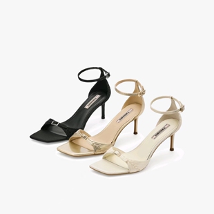 时髦编制感高跟凉鞋 新品 重塑优雅2026夏季 73hours女鞋