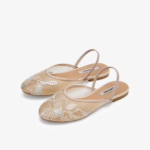 外穿女凉鞋 仙女芭蕾鞋 AAG96AH5 浪漫图册2025春夏新款 73hours女鞋