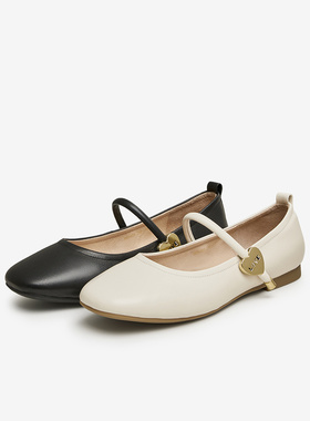 Tata他她平底玛丽珍鞋女软底护士鞋芭蕾舞鞋女2024春新款WH401AQ4