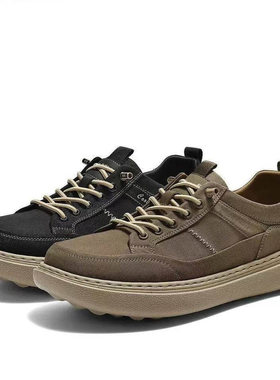 百丽厚底增高休闲布鞋男2026新春商场款舒适套脚工装板鞋9AJ01AM6